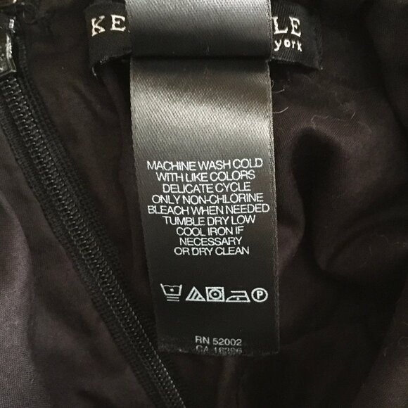 Kenneth Cole New York Black Ivory Cotton Halter Dress Size 2 - Picture 6 of 6